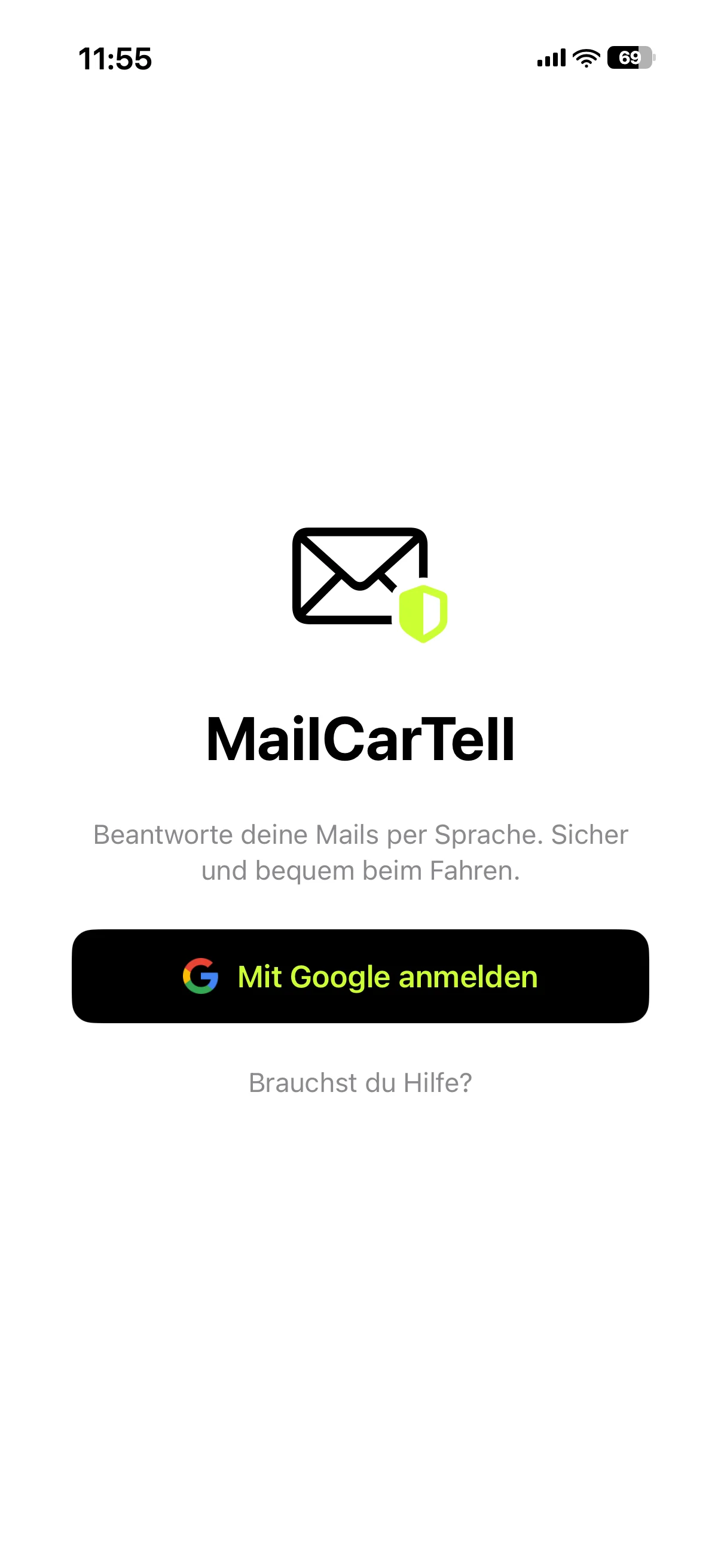 MailCarTell: sichere Anmeldung mit dem Gmail-Postfach